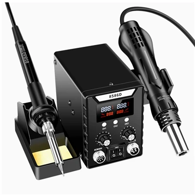 2-i-1 Digital Hot Air Rework & Lodestation