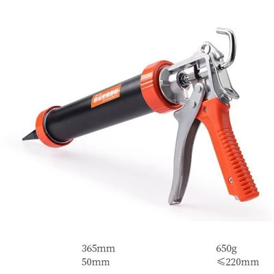 Aluminiumslegering roterende arbejdskraft-besparende og holdbar limpistol glaslimpistol strukturel limpistol 300 ml