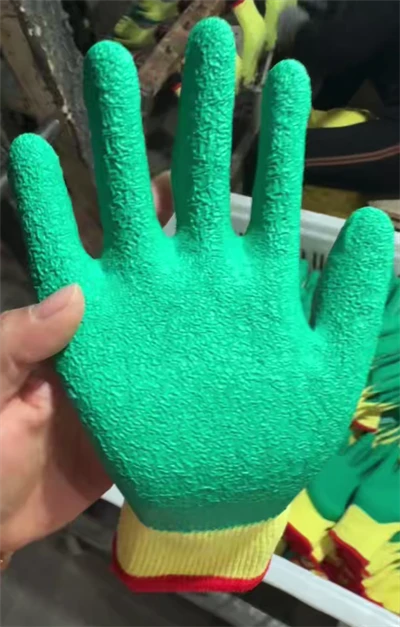 LATEX BETRÆKET BOMULD / PE HANDSKER