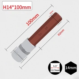 SOCKELBIT HEX 1/2" 14MM L100MM